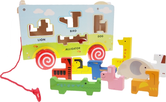 Picture of iBOX Drewniany autobus ukadanka (W05C066)