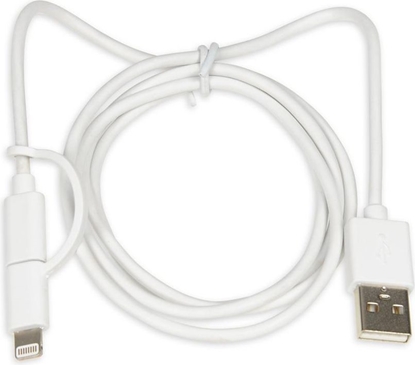 Изображение Kabel USB iBOX USB-A - Lightning 1 m Biały (IKUML2W1)