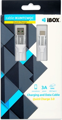 Attēls no Kabel USB iBOX USB-A - USB-C 1.5 m Biały (IKUMTCWQC)