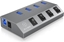 Picture of ICY BOX IB-HUB1405 USB 3.2 Gen 1 (3.1 Gen 1) Type-B 5000 Mbit/s Anthracite