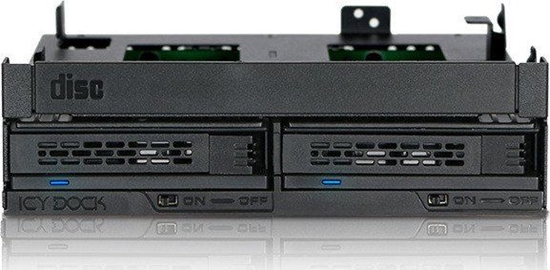 Picture of Kiesze Icy Dock 2x 2.5" SAS/SATA + Slim ODD 5.25" Slot ExpressCage (MB732SPO-B)