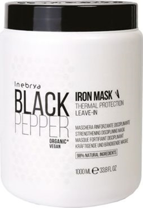 Attēls no Inebrya Black Pepper Iron Mask dyscyplinująca wzmacniająca maska do włosów 1000ml