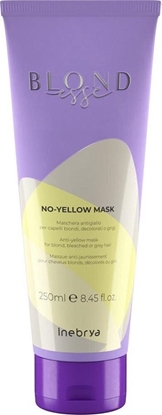 Изображение Inebrya INEBRYA_Blondesse No-Yellow Mask maska do włosów blond, rozjaśnionych, z pasemkami i siwych 250ml