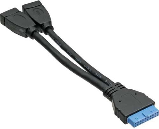 Picture of InLine Adapter USB 3.0 19-pin - USB 3.0 (33445I)