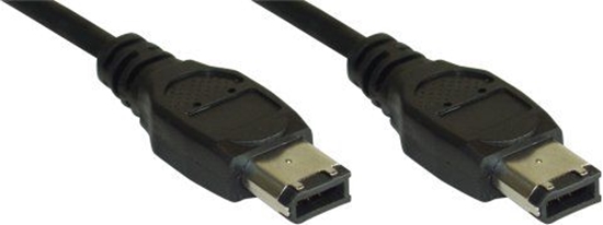 Изображение InLine Firewire 6-pin - Firewire 6-pin, 0.5m, Czarny (34055)