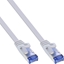 Изображение InLine Flat Patch kabel, U/FTP, Cat.6A, biay, 0.5m