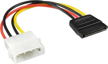 Picture of InLine Molex - SATA, 0.15m, Wielokolorowy (29670)