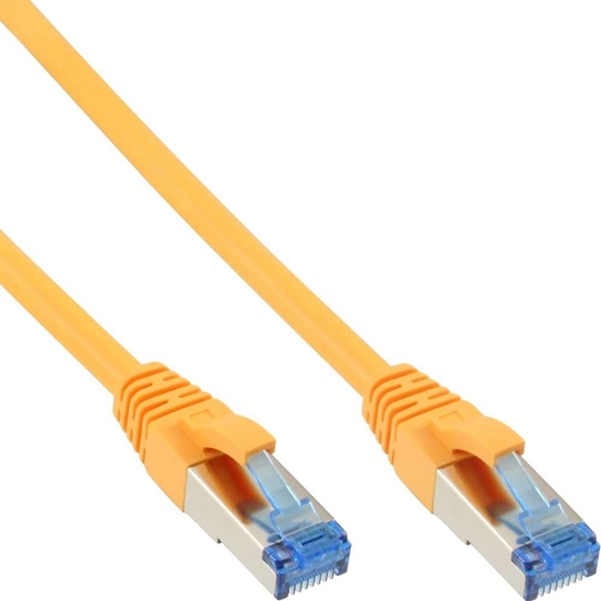 Picture of InLine Patch Cable - S / FTP (PiMf) - Cat.6A - 500MHz - Halogen Free - Copper - Yellow - 20m (76820Y)
