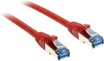 Picture of InLine Patch kabel sieciowy Cat.6A, S/FTP (PiMf), 500MHz, czerwony, 1,5m (76814R)