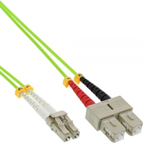 Изображение InLine Patchcord wiatowodowy Duplex LC/SC, 50/125µm, OM5, 3m (88643Q)
