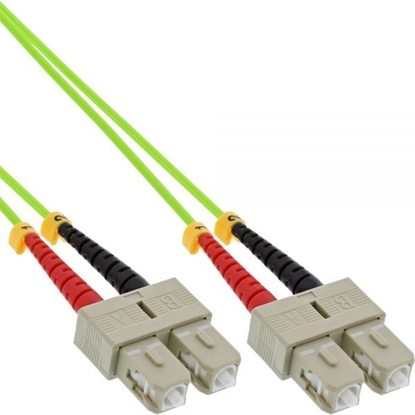 Attēls no InLine Patchcord wiatowodowy Duplex SC/SC, 50/125µm, OM5, 10m (83510Q)