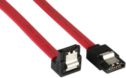 Attēls no InLine SATA - SATA, 0.5m, Czerwony (27705V)