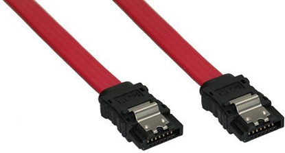 Attēls no InLine SATA - SATA, 0.7m, Czerwony (27707A)