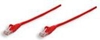 Picture of Intellinet Network Patch Cable, Cat5e, 2m, Red, CCA, U/UTP, PVC, RJ45, Gold Plated Contacts, Snagless, Booted, Lifetime Warranty, Polybag