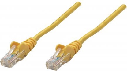 Изображение Intellinet Network Patch Cable, Cat6, 1.5m, Yellow, Copper, S/FTP, LSOH / LSZH, PVC, RJ45, Gold Plated Contacts, Snagless, Booted, Lifetime Warranty, Polybag