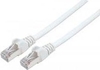Picture of Intellinet Network Patch Cable, Cat7 Cable/Cat6A Plugs, 0.25m, White, Copper, S/FTP, LSOH / LSZH, PVC, RJ45, Gold Plated Contacts, Snagless, Booted, Lifetime Warranty, Polybag