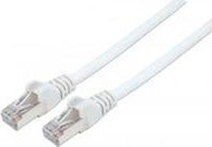 Attēls no Intellinet Network Patch Cable, Cat7 Cable/Cat6A Plugs, 0.25m, White, Copper, S/FTP, LSOH / LSZH, PVC, RJ45, Gold Plated Contacts, Snagless, Booted, Lifetime Warranty, Polybag