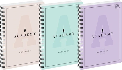 Attēls no Interdruk Koozeszyt A5/100K kratka Academy Pastel (5szt)