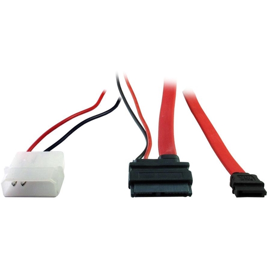 Picture of Inter-Tech SATA - SATA Slimline + Molex, 0.3m, Czerwony (88885264)