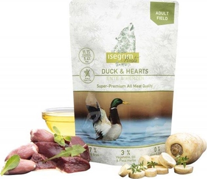Picture of Isegrim Isegrim Adult Duck & Hearts - mokra karma dla dorosłych psów, kaczka z sercami kurzymi i warzywami, saszetka 410g