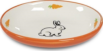 Attēls no Yarro International YARRO MISKA CER. OWALNA DLA KRÓLIKA POMARACZOWA 13 x 9 x 2,5 CM