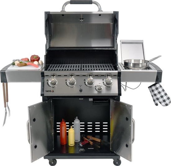 Picture of Yato YG-20013 Grill ogrodowy gazowy 17.5 kW 46 cm x 65 cm