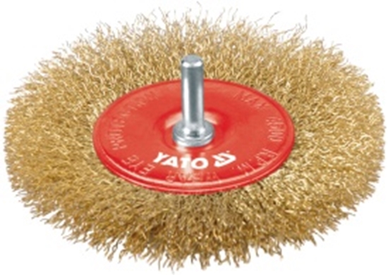 Picture of Yato Szczotka tarczowa z trzpieniem drut mosidzowany 100mm YT-4757