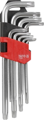 Picture of Yato Zestaw kluczy trzpieniowych torx typ L T10-T50 z otworem 9szt. (YT-0511)