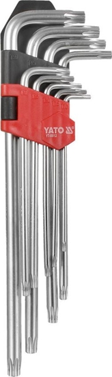 Picture of Yato Zestaw kluczy trzpieniowych torx typ L T10-T50 z otworem 9szt. (YT-0512)