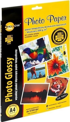 Picture of Yellow One Papier fotograficzny do drukarki A4 (350130)