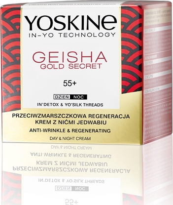 Attēls no Yoskine Geisha Gold Secret 55+ Krem przeciwzmarszczkowa regeneracja