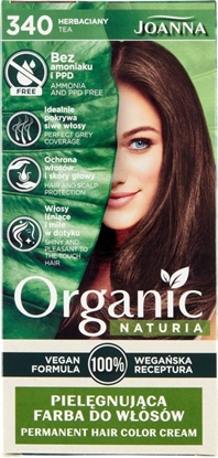 Изображение JOANNA PROFESSIONAL Joanna Naturia Organic pielęgnująca farba do włosów 340 Herbaciany