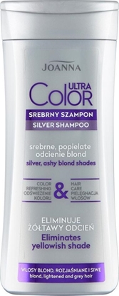 Attēls no Joanna Ultra Color srebrny szampon do włosów srebrne popielate odcienie blond 200ml
