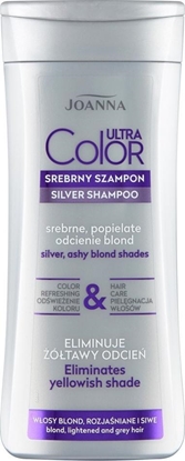 Attēls no Joanna Ultra Color srebrny szampon do wosów srebrne popielate odcienie blond 200ml