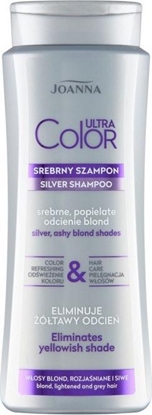 Attēls no Joanna Ultra Color srebrny szampon do włosów srebrne popielate odcienie blond 400ml