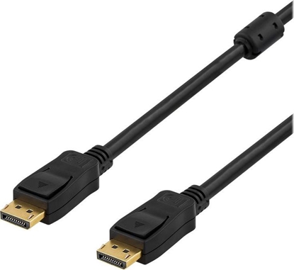 Attēls no Kabel Deltaco DisplayPort - DisplayPort 1m biały (Deltaco DisplayPort kabel - 1 m)