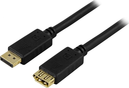 Attēls no Kabel Deltaco DisplayPort - DisplayPort 1m czarny (DP-1210)