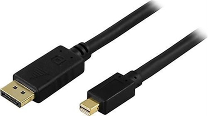 Изображение Kabel Deltaco DisplayPort Mini - DisplayPort 3m czarny (DELTACO DisplayPort kabel - 3 m)