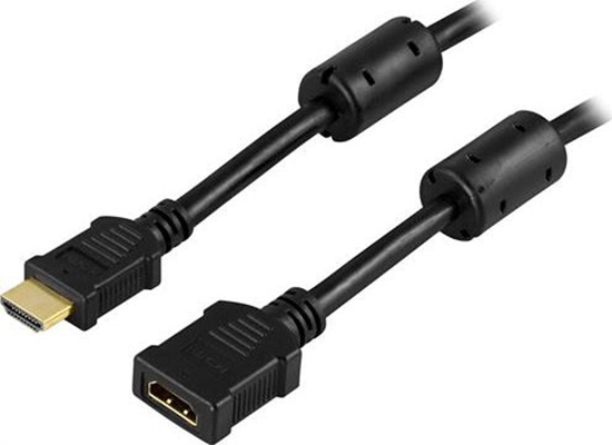 Изображение Kabel Deltaco HDMI - HDMI 2m czarny (Deltaco HDMI-122 - HDMI-forlngerkabel -)