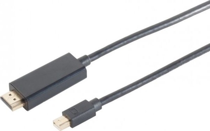 Изображение Kabel DisplayPort Mini - HDMI 2m czarny (10-53035)