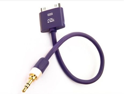 Picture of Kabel Furutech ADL Apple 30 pin - Jack 3.5mm 0.1m fioletowy