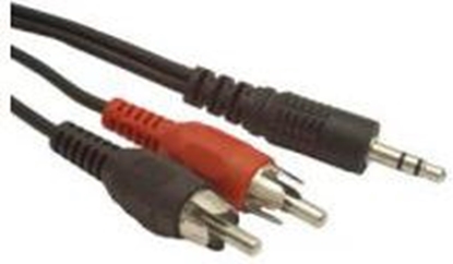 Изображение Kabel Gembird Jack 3.5mm - RCA (Cinch) x2 0.2m czarny (CCA458/0.2)