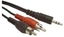 Изображение Kabel Gembird Jack 3.5mm - RCA (Cinch) x2 0.2m czarny (CCA458/0.2)