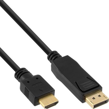 Attēls no Kabel InLine DisplayPort - HDMI 0.3m czarny (17187)