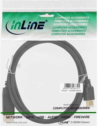 Picture of Kabel InLine DisplayPort - HDMI 1m czarny (17181)