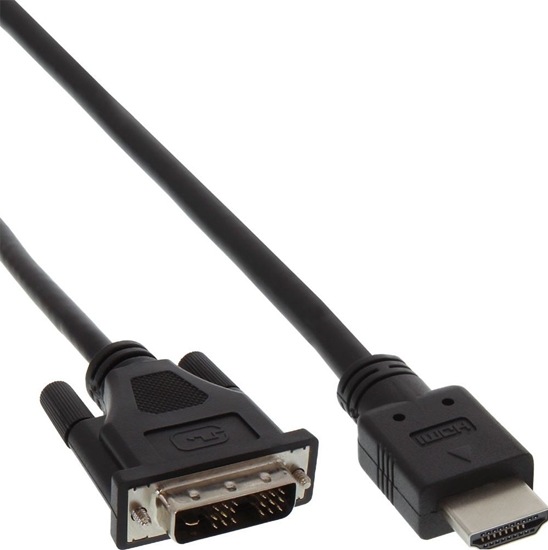 Picture of Kabel InLine HDMI - DVI-D 0.3m czarny (17658E)
