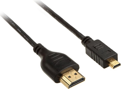 Изображение Kabel InLine HDMI Micro - HDMI 1.8m czarny (17502D)