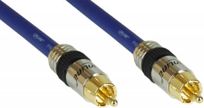 Picture of Kabel InLine RCA (Cinch) - RCA (Cinch) 5m niebieski (89805P )