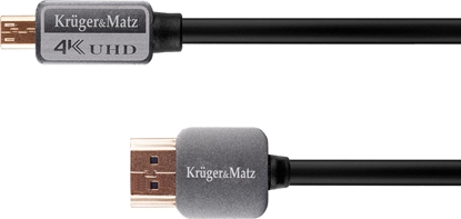Attēls no Kabel Kruger&Matz HDMI - HDMI 1.8m czarny (KM0327)