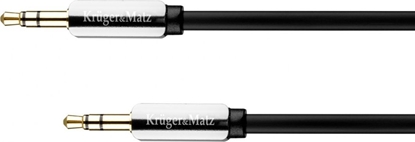 Attēls no Kabel Kruger&Matz Jack 3.5mm - Jack 3.5mm 1.5m szary (KM0338)